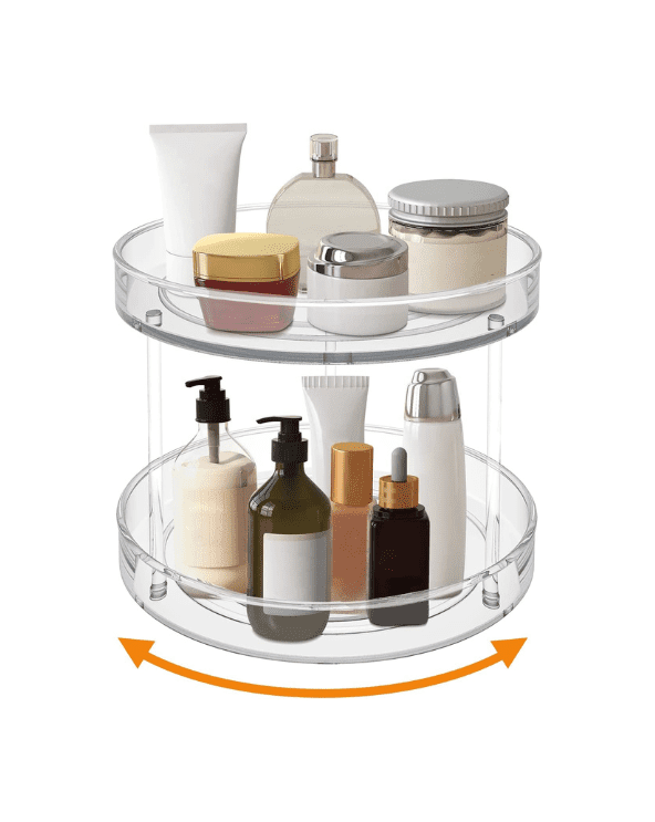 2 Tier Lazy Susan Turntable Organizer