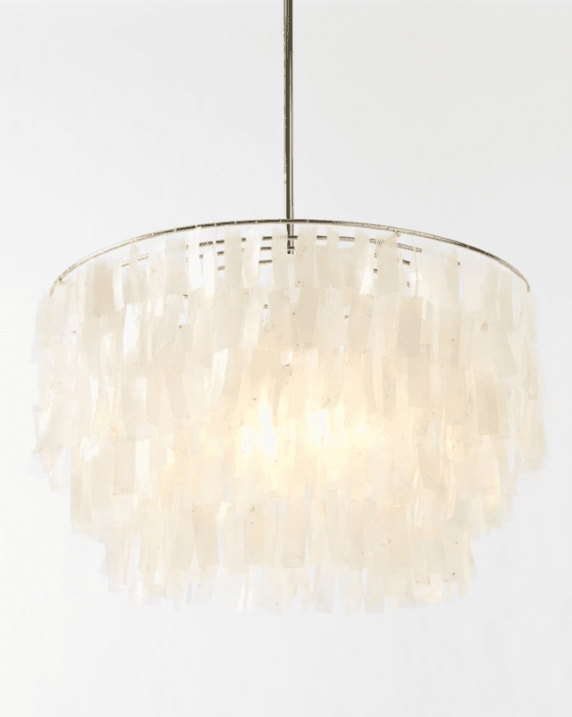 Capiz Round Chandelier