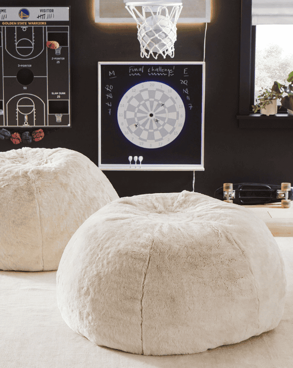Faux Fur Bean Bag