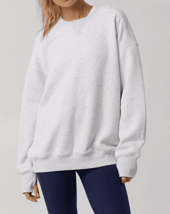 Fleece Oversized Crewneck Sweatshirt