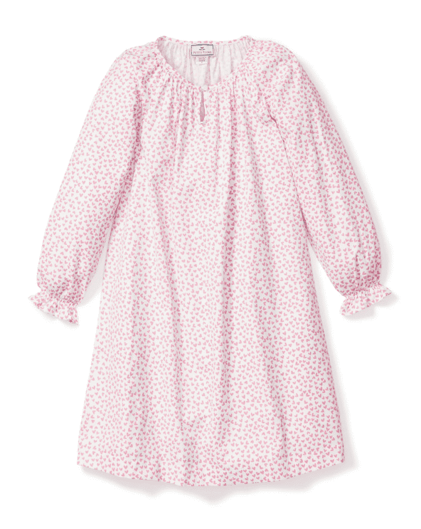 Girls Twill Heart Nightgown