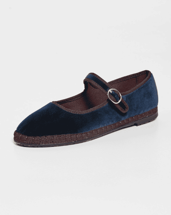Velvet Mary Janes