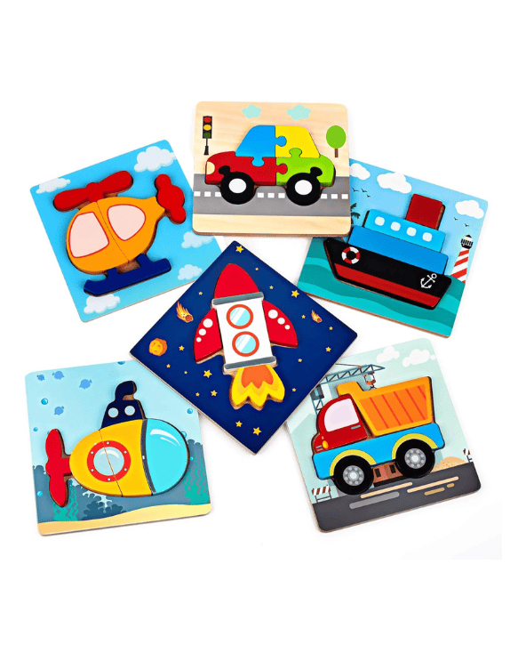 Wooden Vehicle Puzzles